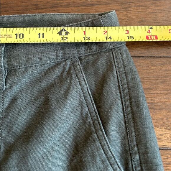 J. Crew Cotton Camp Pant High Rise Green Spanish Moss Size 4 - Picture 7 of 11